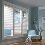 Windows in a Blue Room